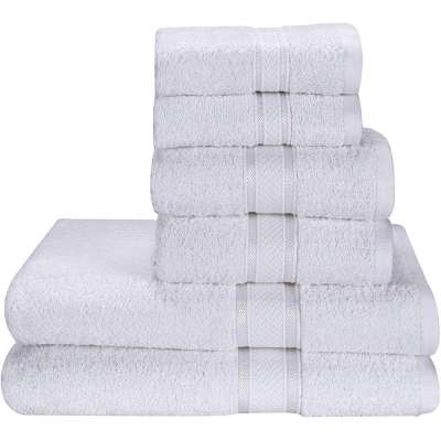 BSCI Manufacturer OEM Pure White 100% Cotton Top Quality Bath Towel