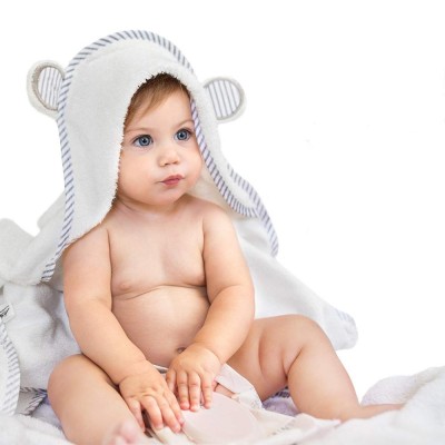 Custom animal shape soft 100%  organic cotton baby hooded towel